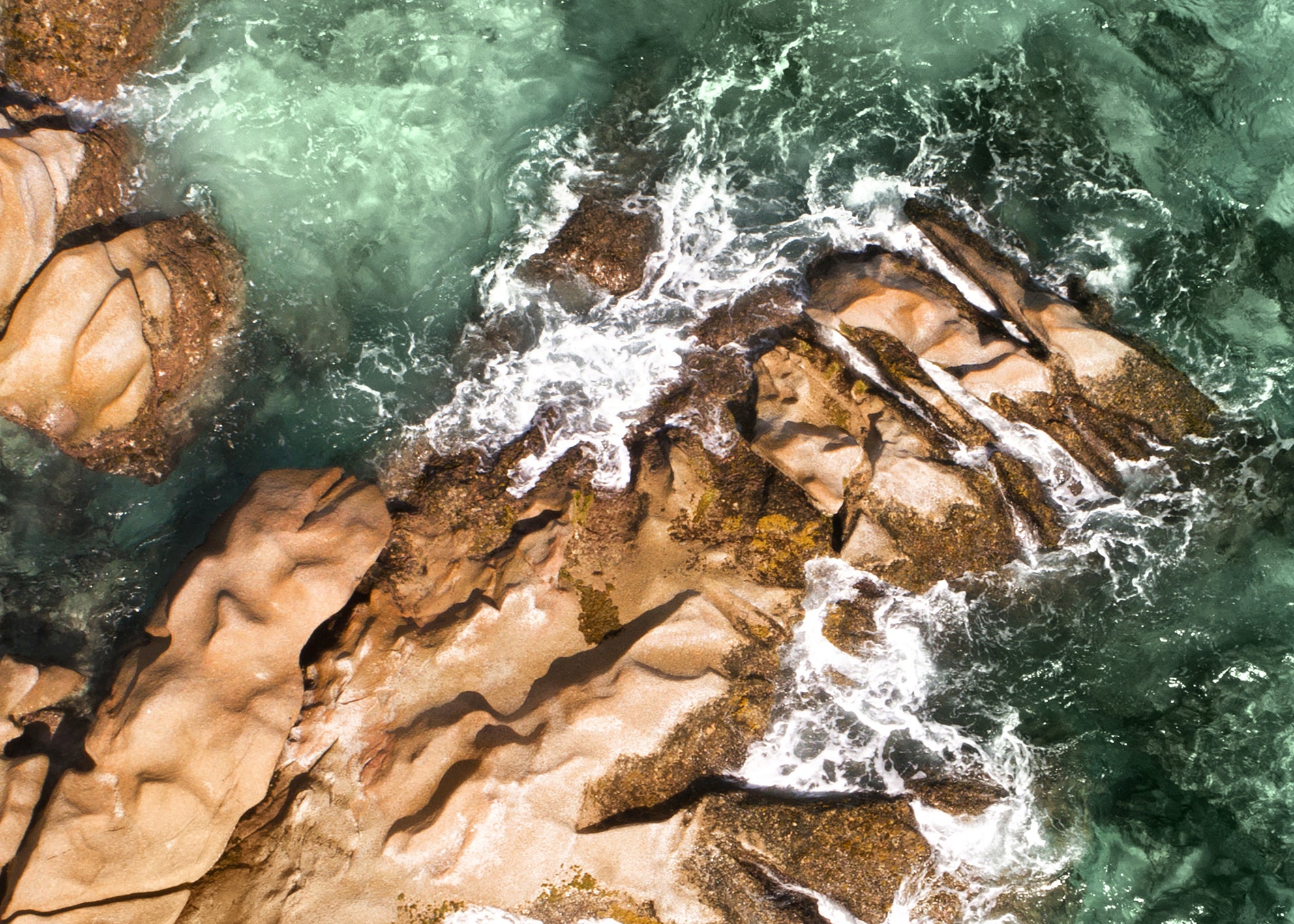 Canvastavla - Waves and Rocks