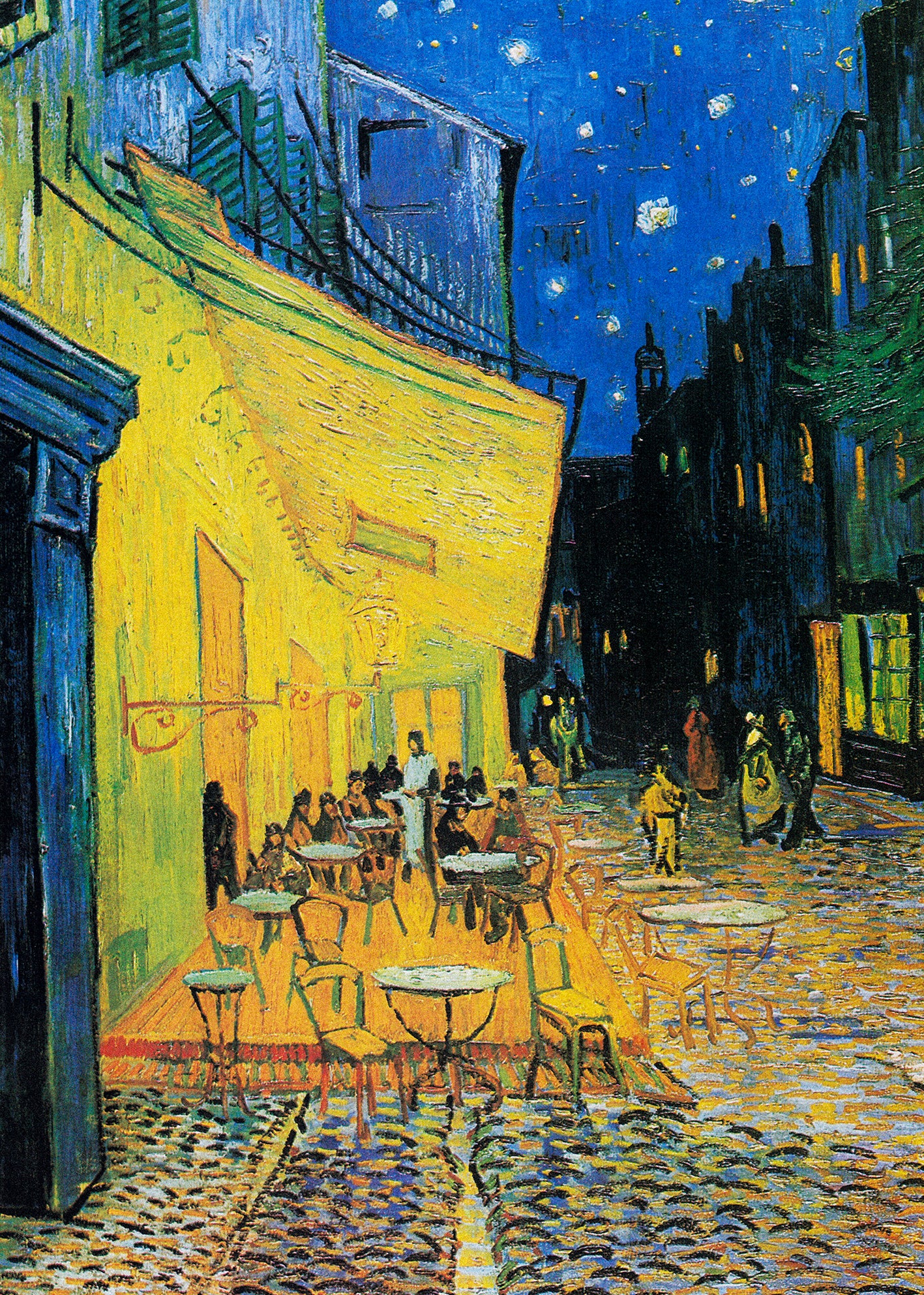 Canvastavla - Café Terrace At Night (80X120)