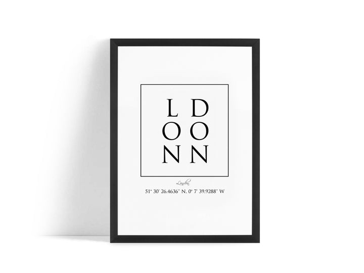Poster - London Coordinates