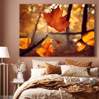 Canvastavla - Sunny Leaf