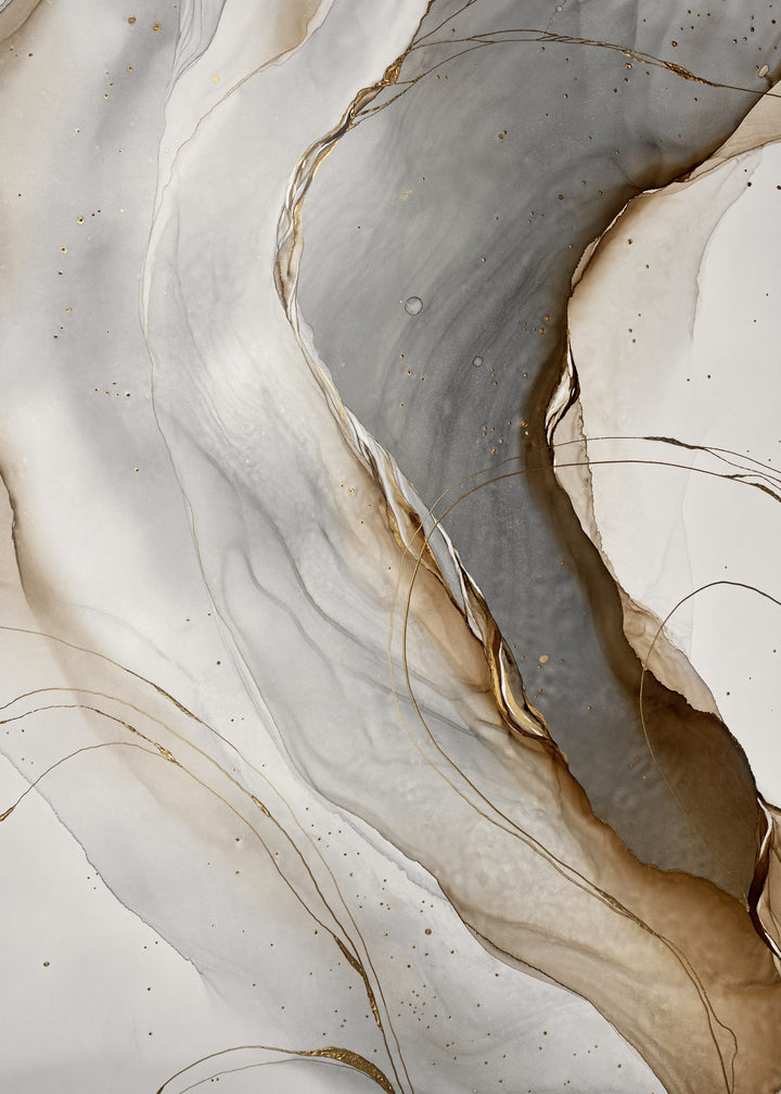 Canvastavla - Golden Seams No1